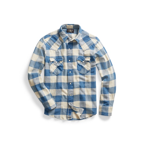 폴로 랄프로렌 Slim Fit Plaid Twill Western Shirt