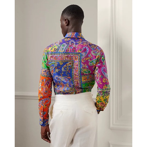 폴로 랄프로렌 Paisley Patchwork-Print Linen Shirt