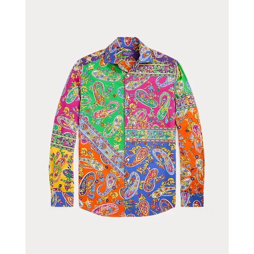 폴로 랄프로렌 Paisley Patchwork-Print Linen Shirt