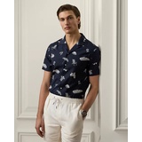 Coastal-Print Camp Shirt