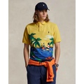 Classic Fit Tropical Mesh Polo Shirt