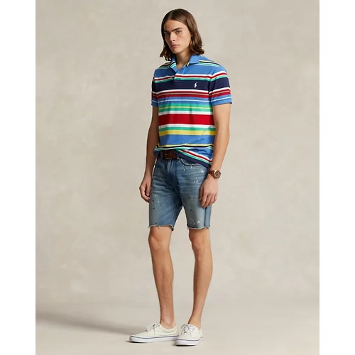 폴로 랄프로렌 Classic Fit Striped Mesh Polo Shirt