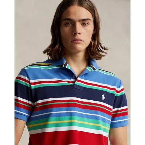 폴로 랄프로렌 Classic Fit Striped Mesh Polo Shirt