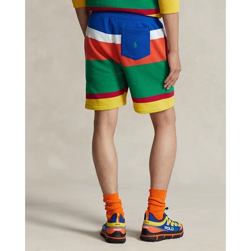 폴로 랄프로렌 6-Inch Logo Striped Fleece Short