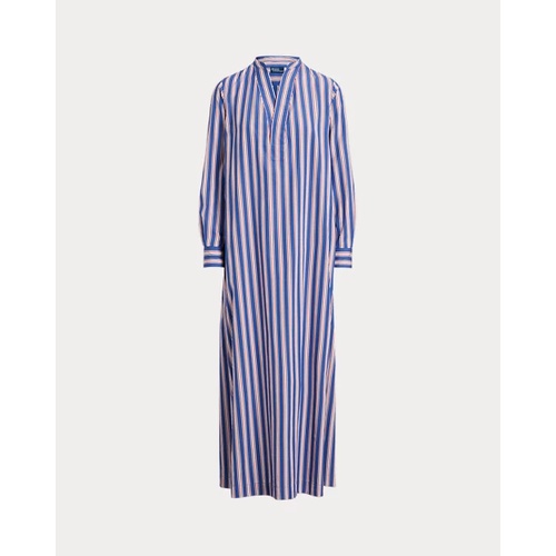 폴로 랄프로렌 Striped Cotton Long-Sleeve Shirtdress