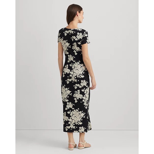 폴로 랄프로렌 Floral Jersey Twist-Front Midi Dress