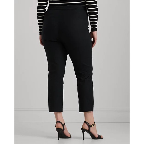 폴로 랄프로렌 High-Rise Cotton-Blend Cropped Pant