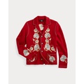 Embroidered Wool Sweater Jacket