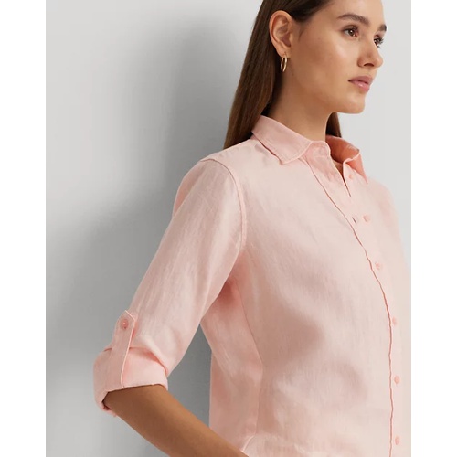 폴로 랄프로렌 Relaxed Fit Linen Roll Tab Sleeve Shirt