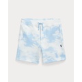 Tie-Dye-Print Fleece Short