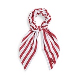 Striped Cotton Poplin Ribbon Scrunchie