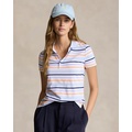 Striped Stretch Jersey Polo Shirt