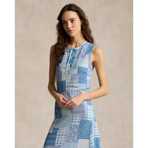 폴로 랄프로렌 Patchwork Double-Knit Sleeveless Dress