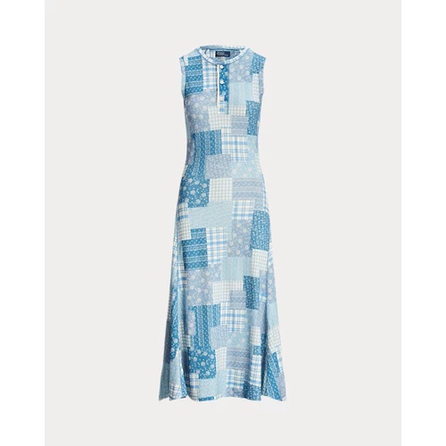 폴로 랄프로렌 Patchwork Double-Knit Sleeveless Dress