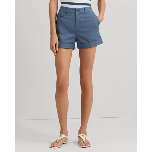 폴로 랄프로렌 Pleated Double-Faced Cotton Short