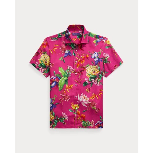 폴로 랄프로렌 Botanical-Print Linen Shirt