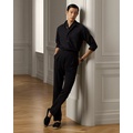 Hand-Tailored Silk Shantung Suit Trouser