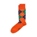 Hand-Cranked Argyle Cotton Socks