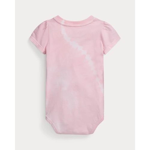 폴로 랄프로렌 Tie-Dye Polo Bear Cotton Jersey Bodysuit