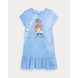 Tie-Dye Polo Bear Cotton Tee Dress