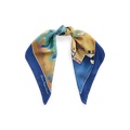 Sienna Print Silk Twill Square Scarf