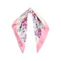 Brigitte Floral Silk Twill Square Scarf