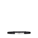 Turn-Lock Skinny Leather Belt