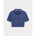 Stretch Mesh Boxy Polo Shirt