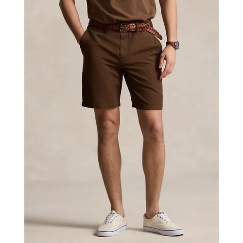 폴로 랄프로렌 8.5-Inch Classic Fit Linen-Cotton Short