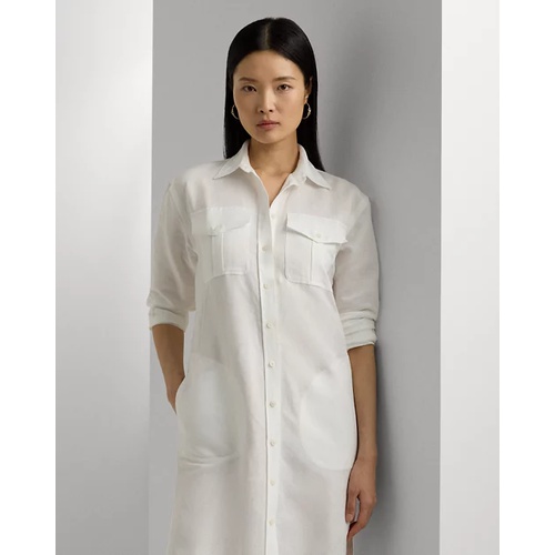 폴로 랄프로렌 Linen-Blend Shirtdress