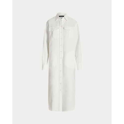 폴로 랄프로렌 Linen-Blend Shirtdress