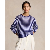 Striped Linen-Cotton Sweater