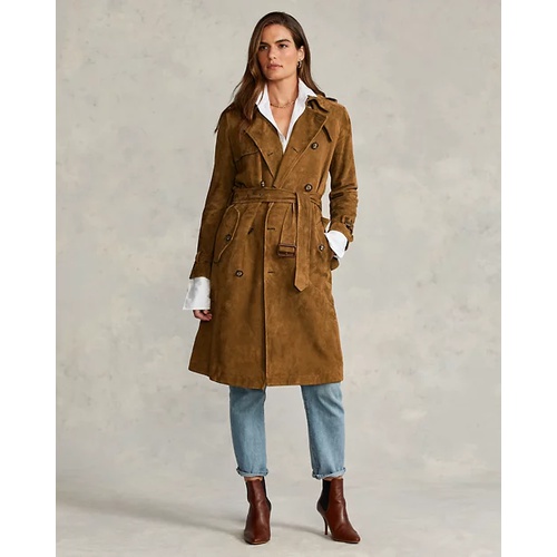 폴로 랄프로렌 Suede Trench Coat