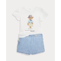 Polo Bear Cotton Tee & Short Set