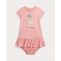 Polo Bear Cotton Tee Dress & Bloomer