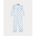 Polo Bear Flannel Sleep Set