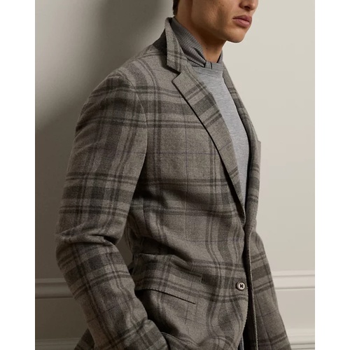 폴로 랄프로렌 Hadley Hand-Tailored Plaid Wool Jacket