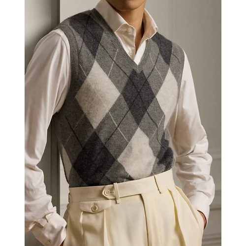 폴로 랄프로렌 Argyle Cashmere Sweater Vest