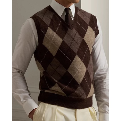 폴로 랄프로렌 Argyle Cashmere Sweater Vest