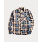 Plaid-Print Brushed Camp Shirt