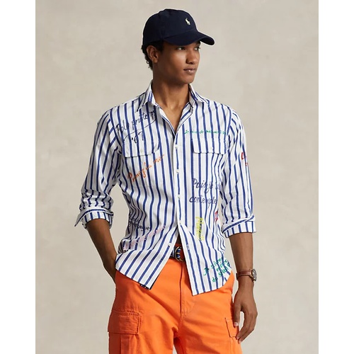 폴로 랄프로렌 Classic Fit Striped Poplin Workshirt