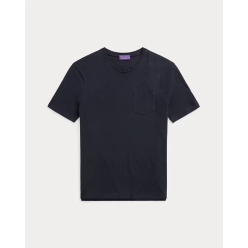 폴로 랄프로렌 Linen-Cotton Pique Pocket T-Shirt