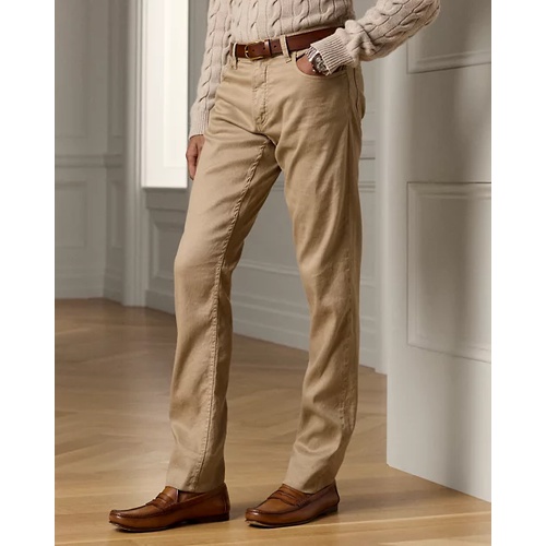 폴로 랄프로렌 Slim Fit Stretch Linen-Cotton Jean