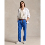 Straight Fit Linen-Cotton Pant