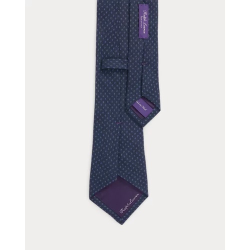 폴로 랄프로렌 Diamond-Print Cashmere-Silk Tie