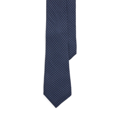 폴로 랄프로렌 Diamond-Print Cashmere-Silk Tie