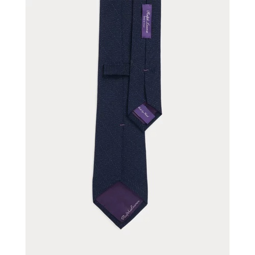 폴로 랄프로렌 Herringbone-Print Silk Crepe Tie