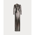 Metallic Jersey Evening Dress