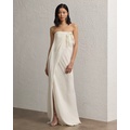 Brigitta Linen Voile Evening Dress