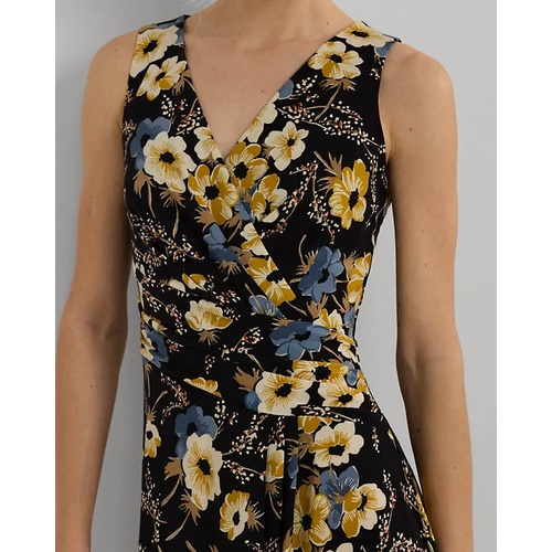 폴로 랄프로렌 Floral Surplice Jersey Sleeveless Dress